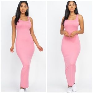 Pink maxi dress